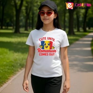 Tricou Cute unitil Romanian Comes Out |Colectia Tricouri Romania