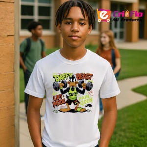 Tricou Daffy Duck – Beast Mode, antrenament și forță Copii | Dama | Barbat Barbat - Img 14