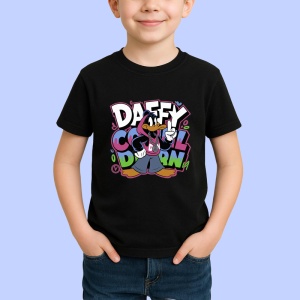 Tricou Daffy Duck – Beast Mode, antrenament și forță Copii | Dama | Barbat, negru - Img 3