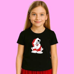 Tricou Dalmatian Cu Caciula Rosie, din bumbac 100% Copii | Dama | Barbat