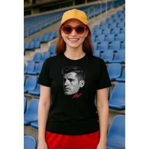 Tricou Dama cu fotbalistul Alvaro Morata-Atltico Madrid din bumbac 100% - Img 2