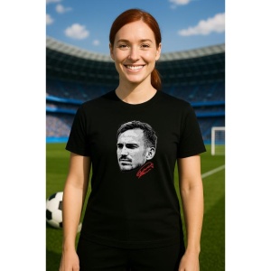 Tricou Dama cu fotbalistul Fabian Ruiz-Paris Saint-Germain PSG din bumbac 100% - Img 6