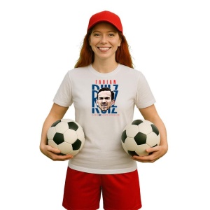 Tricou Dama cu fotbalistul Fabiin Ruiz Pea-Paris Saint-Germain din bumbac 100% - Img 9