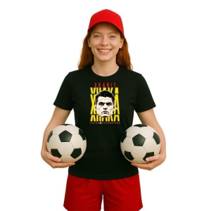 Tricou Dama cu fotbalistul Granit Xhaka-Bayer Leverkusen din bumbac 100% - Img 4