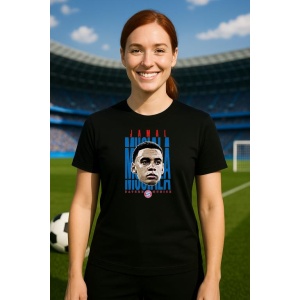 Tricou Dama cu fotbalistul Jamal Musiala-Bayern Mnchen din bumbac 100% - Img 8