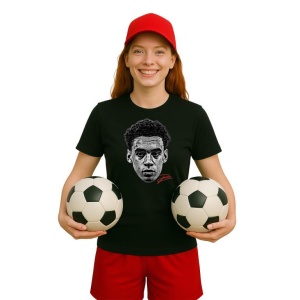 Tricou Dama cu fotbalistul Jamal Musiala Bayern Munchen din bumbac 100% - Img 7