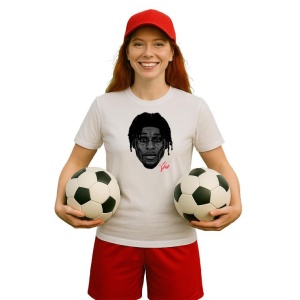 Tricou Dama cu fotbalistul Jeremie Frimpong-Bayer Leverkusen din bumbac 100% - Img 11