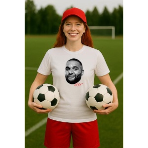 Tricou Dama cu fotbalistul Jonathan Tah-Bayer Leverkusen din bumbac 100%