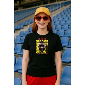 Tricou Dama cu fotbalistul Serhou Yadaly Guirassy-Borussia Dortmund din bumbac 100%