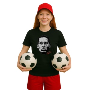 Tricou Dama cu fotbalistul Virgil van Dijk presupus-Liverpool FC din bumbac 100% - Img 5