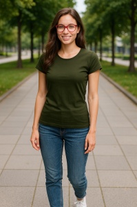 Tricou Dama decoltat, din bumbac 100% - Img 29