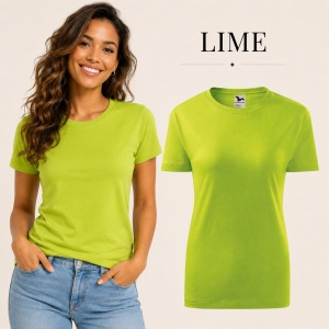 Tricou Damă din Bumbac 100%, Guler Rotund, Slim fit cambrat, XS-2XL, 23 Culori - Img 19