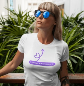 Tricou dama haios personalizat - Cea mai buna mama - din bumbac, personalizat - Cadou - Img 2