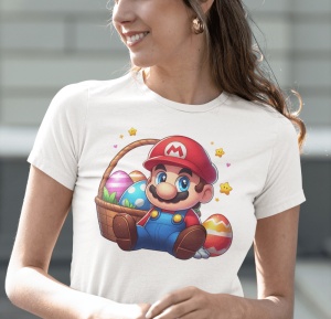 Tricou Dama Haios Personalizat - Easter Mario - Cadou