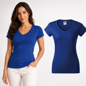 Tricou damă Malfini 162 Fit V-Neck, guler în V, 100% bumbac, 180 g/m², croială cambrată, 13 culori - Img 19
