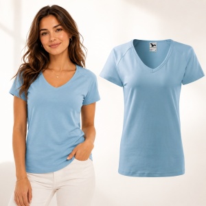 Tricou Damă Malfini Dream 128 cu Guler V – Slim Fit, 95% Bumbac, 14 Culori, XS-3XL - Img 21