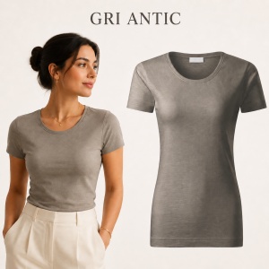 Tricou damă Malfini Gulf 824, 100% bumbac organic, croială cambrată, XS–2XL, 14 culori - Img 15