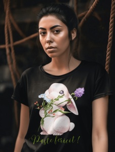Tricou Dama Pascal Personalizat - Sărbători Pline de Stil! - din bumbac, personalizat - Cadou - Img 2