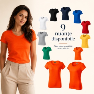 Tricou Damă Rimeck Resist Heavy R04 – 100% Bumbac, 200 g/m², Croială Cambrată, S–3XL - Img 10