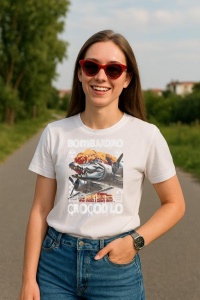 Tricou Dama Tralalero TraLaLa cu Bombardiro Crocodilo Italian Brainrot Meme (2) - Img 3