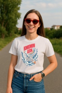 Tricou Dama Tralalero TraLaLa cu Bombombini Gusini Funny Italian Brainrot Meme (1) - Img 3