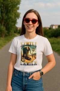 Tricou Dama Tralalero TraLaLa cu Lirili Larila Funny Italian Brainrot Meme