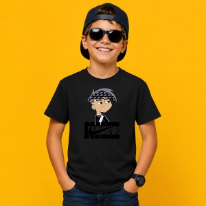 Tricou Danny Phantom Stil Anime Urban Logo Negru Street Design, din bumbac 100%, tricou negru, Copii | Dama | Barbat - Img 3