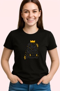 Tricou Die With Memories Not Dreams Coroana, din bumbac 100%, tricou negru Copii | Dama | Barbat - Img 3