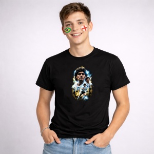 Tricou Diego Maradona Argentina World Cup Fifa 2026 V2, din bumbac 100%, tricou negru, Copii | Dama | Barbat - Img 3