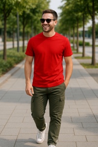 Tricou din bumbac bărbați Classic New 132 - Img 29
