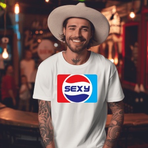 Tricou din bumbac, personalizat haios pentru barbati Sunt Sexy - Cadou