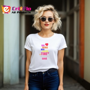 Tricou Din Inima Mea Pentru Tine Sora, din bumbac 100%, tricou alb, Dama | Barbat