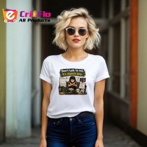 Tricou Dont Talk To Me Its Match Day Fotbal, din bumbac 100% , tricou alb pentru Copii | Dama | Barbat - Img 8