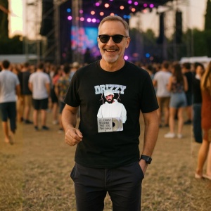 Tricou Drake Party Vibes, muzica POP, Dama | Barbat | Copii, Culoare Negru - Img 9