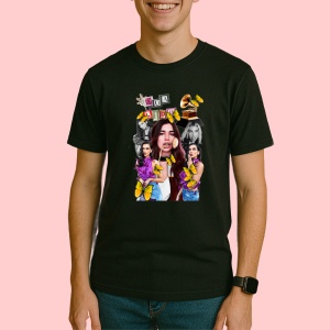 Tricou Dua Lipa - Butterflies Theme, muzica POP, Dama | Barbat | Copii, Culoare Negru