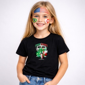 Tricou Edson Alvarez Mexico World Cup Fifa 2026, din bumbac 100%, tricou negru, Copii | Dama | Barbat - Img 2