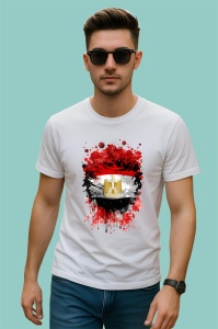 Tricou Egypt Steag Splash Art, Copii | Dama | Barbat - Img 2