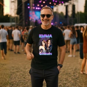 Tricou Emma Watson - Movie Style, muzica Rap, Dama | Barbat | Copii, Culoare Negru - Img 9