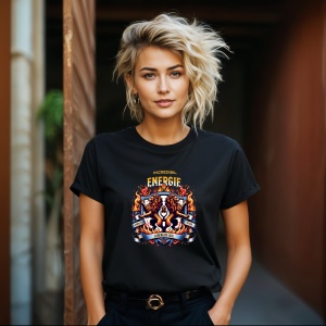 Tricou Energia leului , elibereaza energia Negru, Copii | Dama | Barbat - Img 10