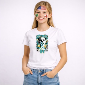 Tricou Enzo Fernandez Argentina World Cup Fifa 2026, din bumbac 100%, tricou alb, Copii | Dama | Barbat - Img 3
