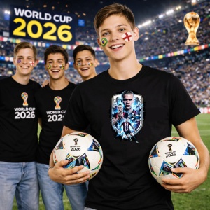 Tricou Erling Haaland Norway World Cup Fifa 2026, din bumbac 100%, tricou negru, Copii | Dama | Barbat - Img 7