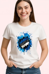 Tricou Estonia Steag Splash Art, Copii | Dama | Barbat - Img 4