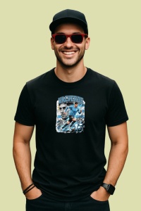 Tricou Federico Valverde Uruguay Mijlocas Fotbal, din bumbac 100%, tricou negru Copii | Dama | Barbat