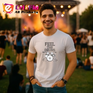 Tricou Feel The Drums Set Tobe Linie, Copii | Dama | Barbat - Img 6