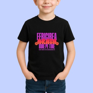 Tricou Fericirea arata bine pe tine Negru, Copii | Dama | Barbat