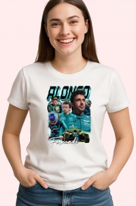 Tricou Fernando Alonso Colaj Echipa Aston Martin Formula 1, Copii | Dama | Barbat - Img 3