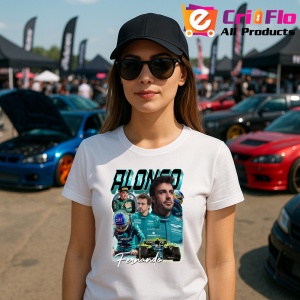 Tricou Fernando Alonso Colaj Echipa Aston Martin Formula 1, Copii | Dama | Barbat - Img 8