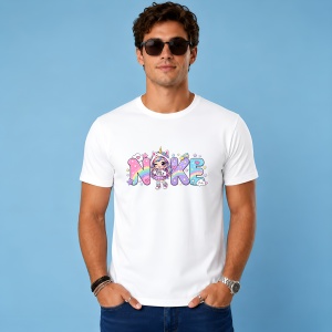 Tricou Fetita Unicorn Curcubeu Culori Pastel Design Urban Magic, din bumbac 100% Copii | Dama | Barbat