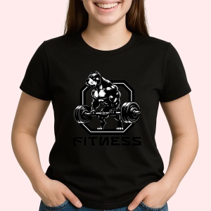 Tricou Fitness Negru, Copii | Dama | Barbat - Img 3
