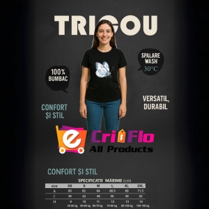 Tricou Fluture alb sidefat cu aripi rotunjite simplu si delicat Copii | Dama | Barbat, negru - Img 12